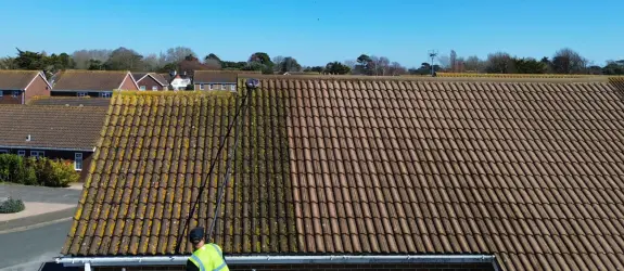 Roof cleaning a healthcare centre in Nelson